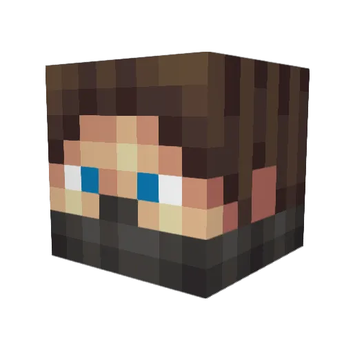 shinigami1314 Minecraft avatar head, 3D render