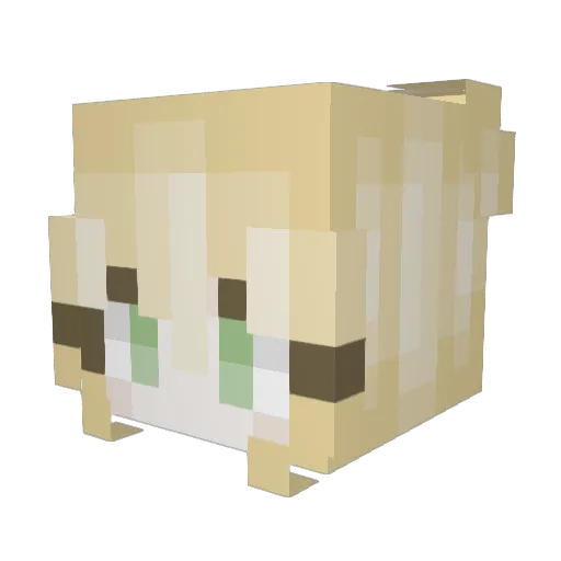 shining_armor12 Minecraft avatar head, 3D render