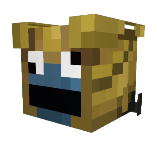 shiningwolf99 Minecraft avatar head, 3D render