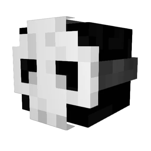 shinjato Minecraft avatar head, 3D render