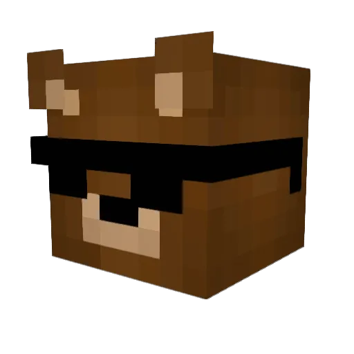 shinjiwolf Minecraft avatar head, 3D render