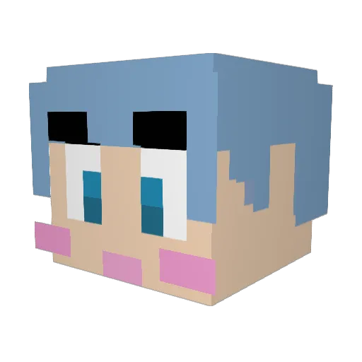 shinjoel3 Minecraft avatar head, 3D render