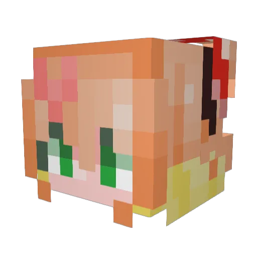 shino0913 Minecraft avatar head, 3D render