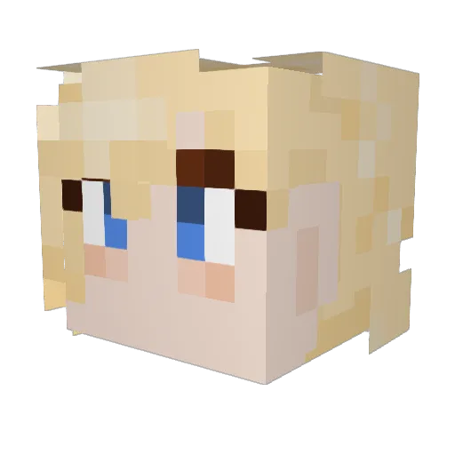 shinoheath Minecraft avatar head, 3D render
