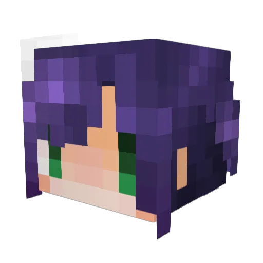 shinolno Minecraft avatar head, 3D render