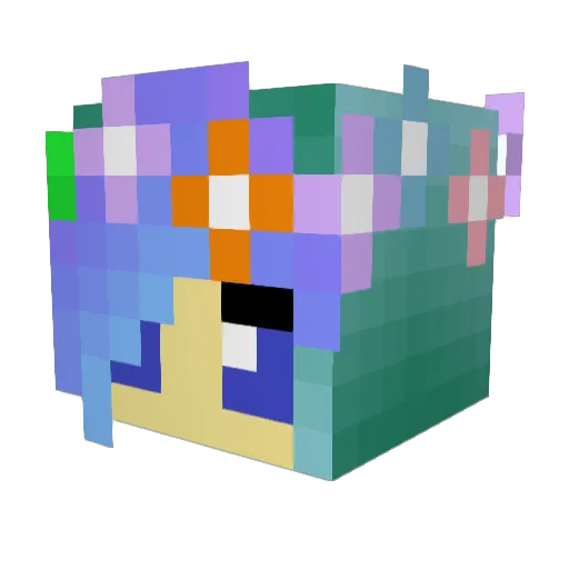 shinov25 Minecraft avatar head, 3D render