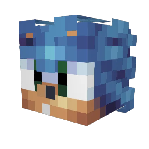 shinsters Minecraft avatar head, 3D render