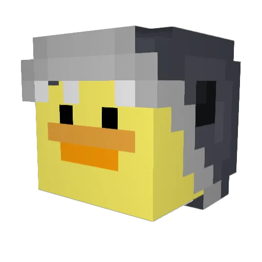 shinugami Minecraft avatar head, 3D render