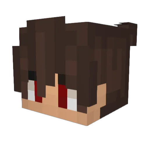 shinxballs Minecraft avatar head, 3D render