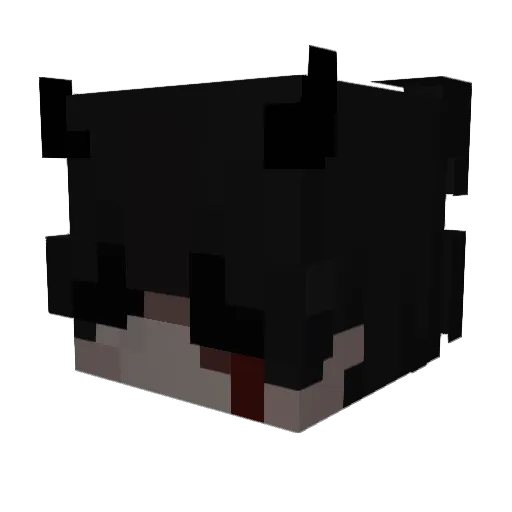 shinxya Minecraft avatar head, 3D render