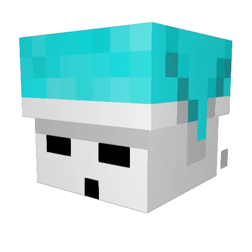 shinyappp Minecraft avatar head, 3D render