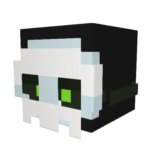 shinybby Minecraft avatar head, 3D render