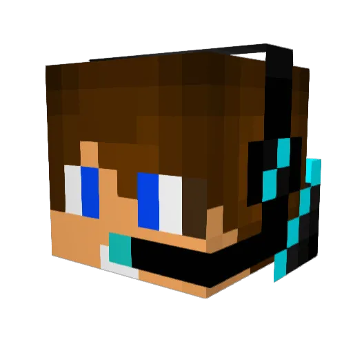 shinyfingers2004 Minecraft avatar head, 3D render