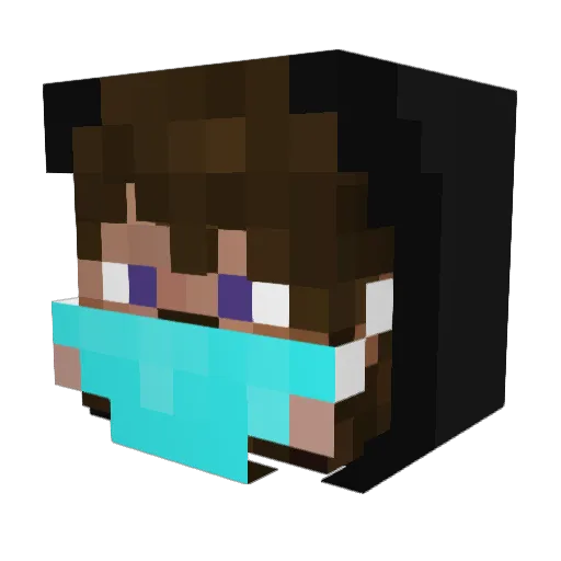 shinyguy2009 Minecraft avatar head, 3D render