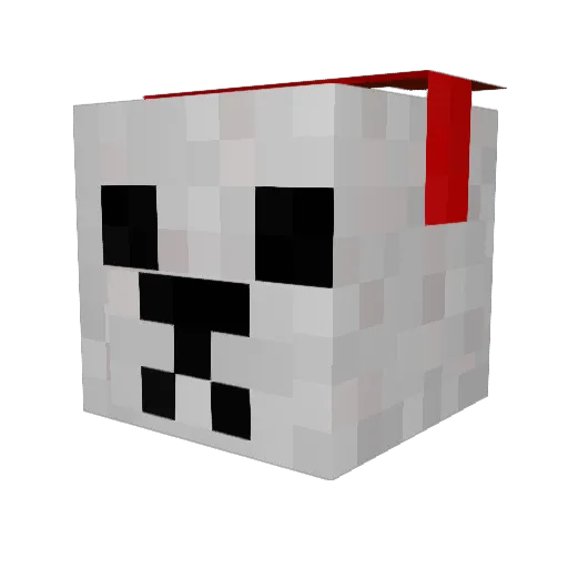 shinyhoward Minecraft avatar head, 3D render