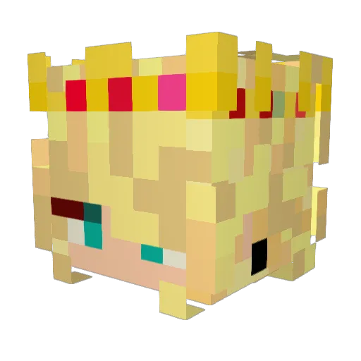 shinymiw Minecraft avatar head, 3D render