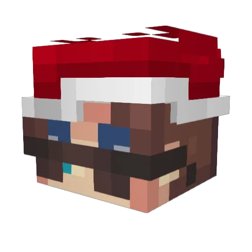 shinyyx Minecraft avatar head, 3D render
