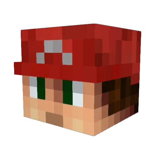 shinzo777 Minecraft avatar head, 3D render
