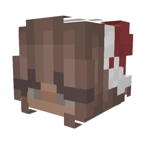 shioeo Minecraft avatar head, 3D render