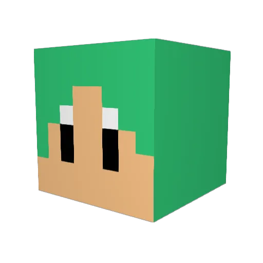 shion0918 Minecraft avatar head, 3D render