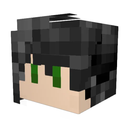 shionfg Minecraft avatar head, 3D render