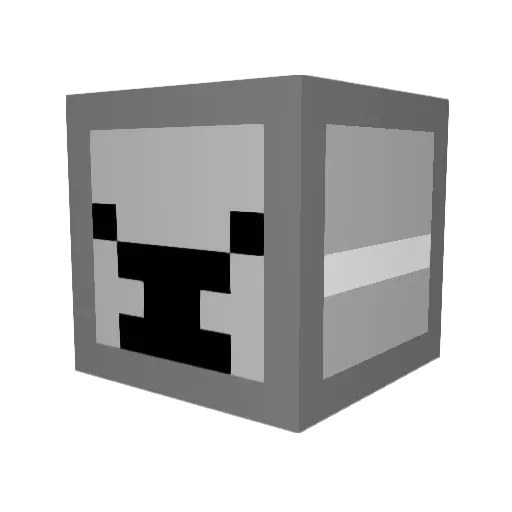 shionren Minecraft avatar head, 3D render