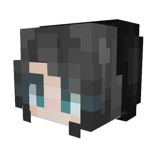 shionrun Minecraft avatar head, 3D render