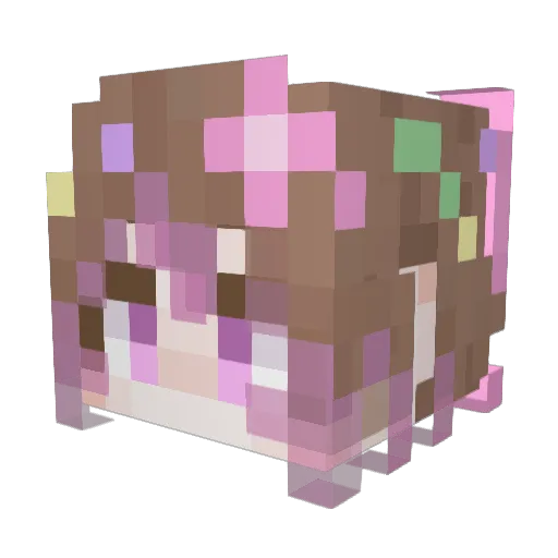 shioo00 Minecraft avatar head, 3D render