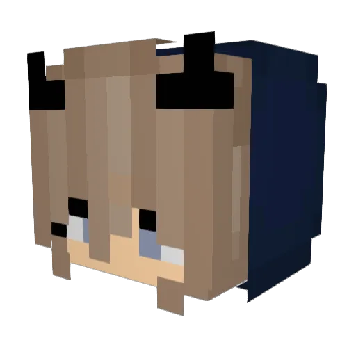 shiori223 Minecraft avatar head, 3D render