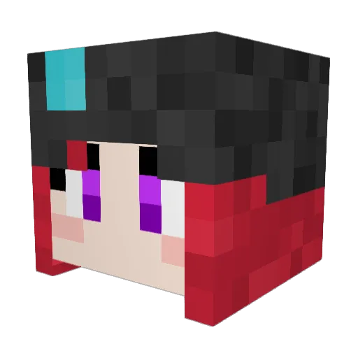 shioriko1005 Minecraft avatar head, 3D render