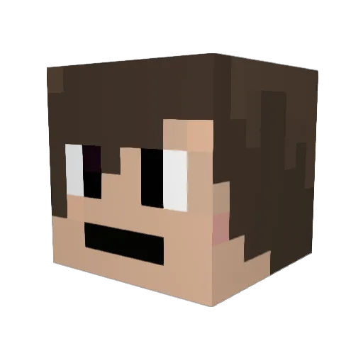 shipage Minecraft avatar head, 3D render
