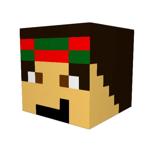 shipcar141 Minecraft avatar head, 3D render