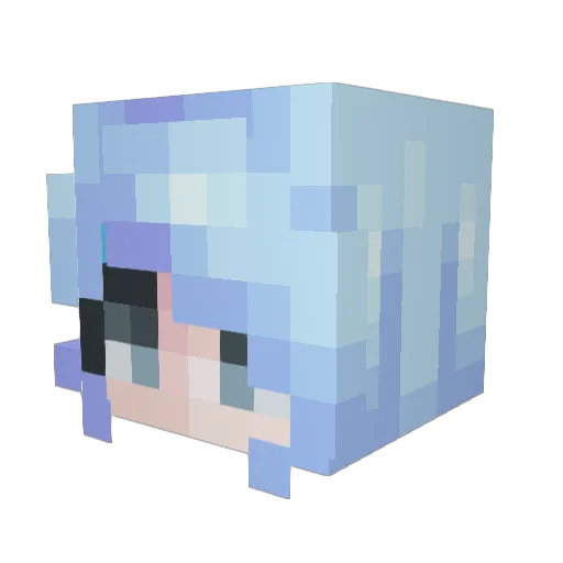 shipchop Minecraft avatar head, 3D render