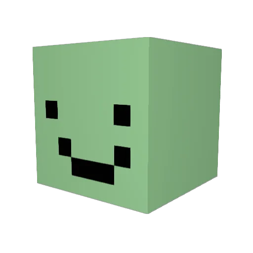 shipshop Minecraft avatar head, 3D render