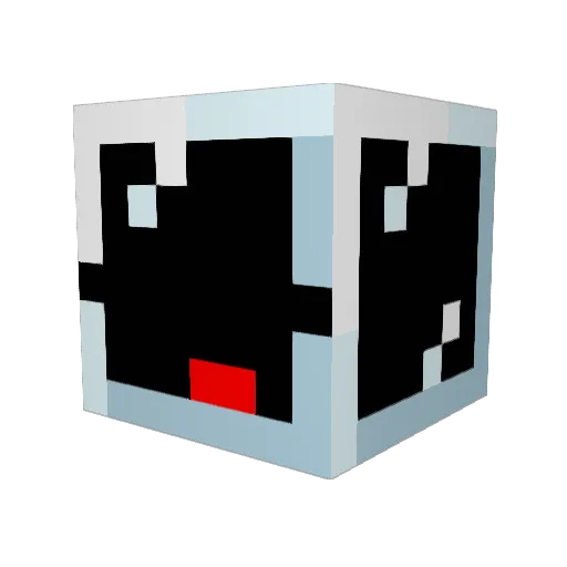 shiqiyan Minecraft avatar head, 3D render