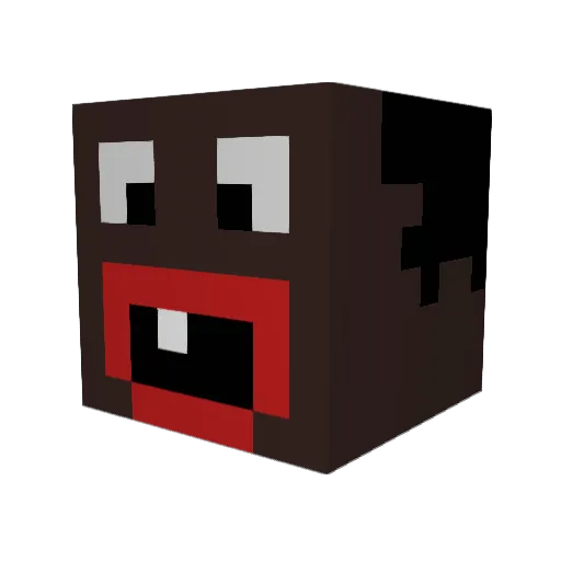 shira228 Minecraft avatar head, 3D render