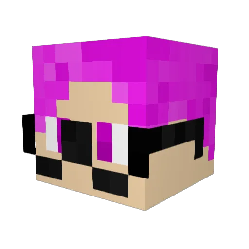 shira417 Minecraft avatar head, 3D render