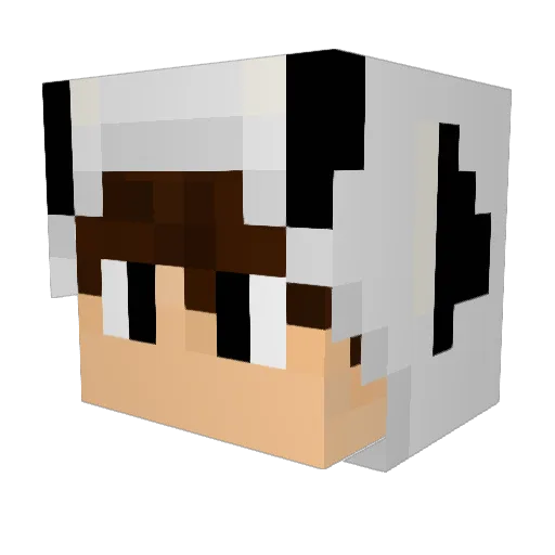 shiradon777 Minecraft avatar head, 3D render