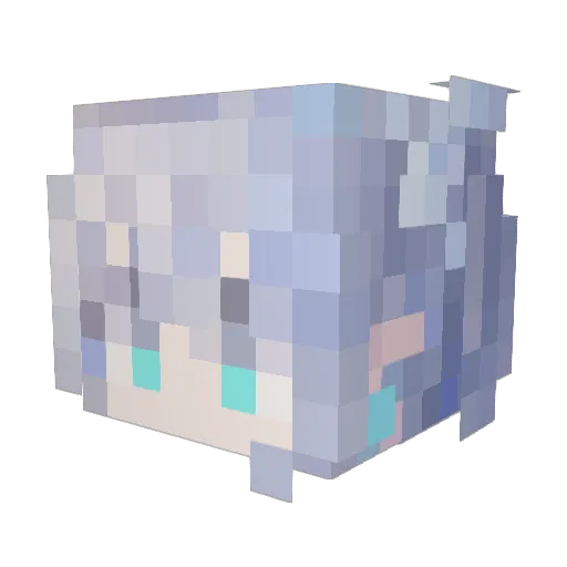 shiragami01 Minecraft avatar head, 3D render