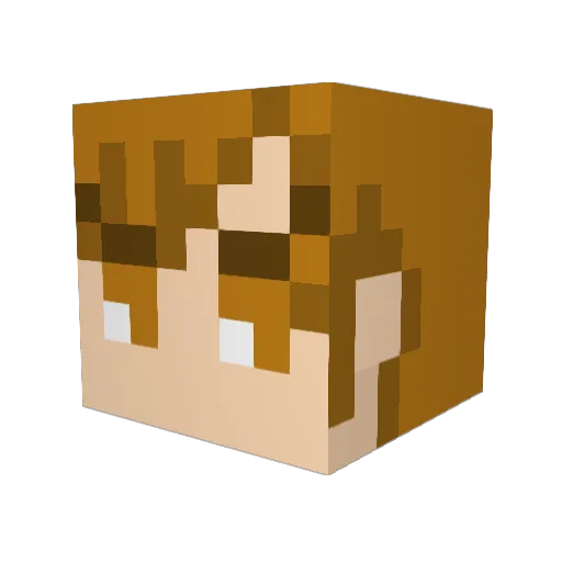shiratti8902 Minecraft avatar head, 3D render