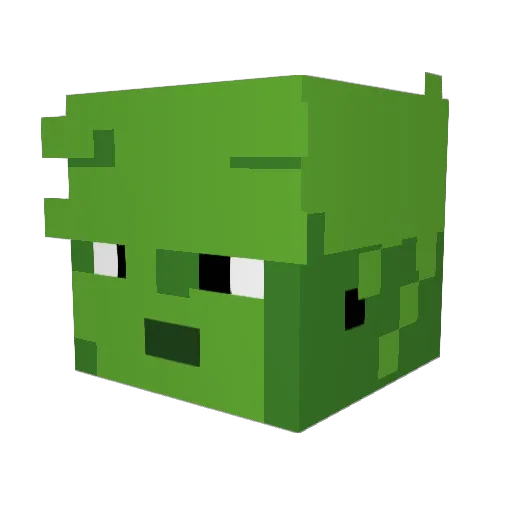 shireok Minecraft avatar head, 3D render