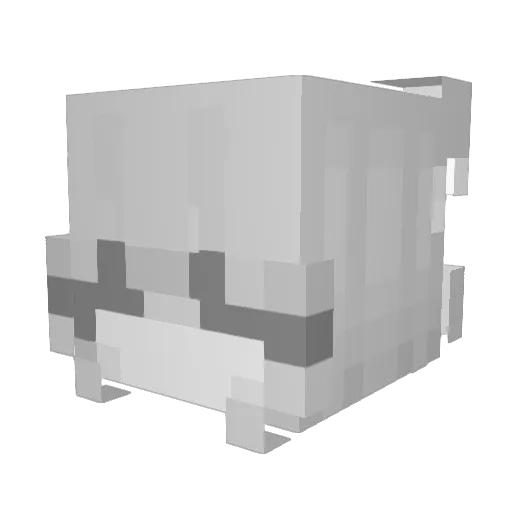shirkel Minecraft avatar head, 3D render