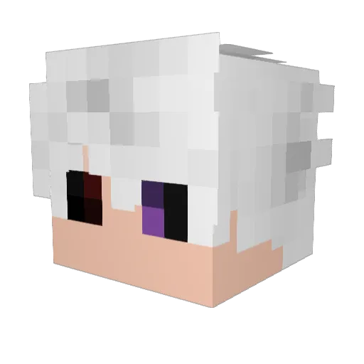 shirley_ytb Minecraft avatar head, 3D render