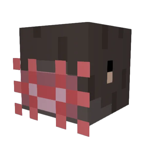 shirleytempletw Minecraft avatar head, 3D render