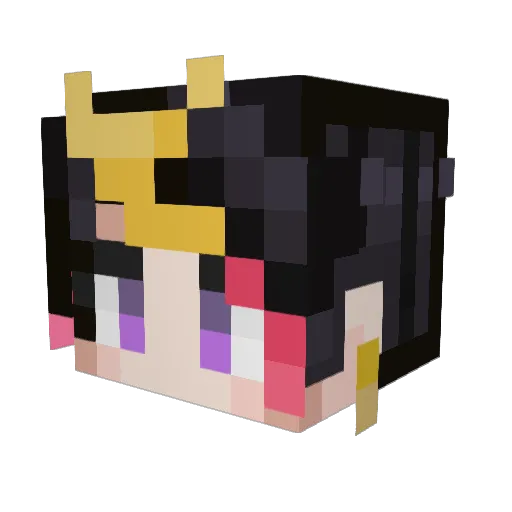 shirlyyyyyy Minecraft avatar head, 3D render