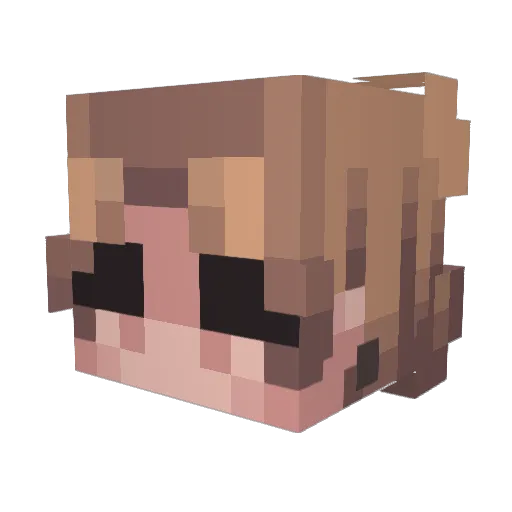 shiro0203 Minecraft avatar head, 3D render