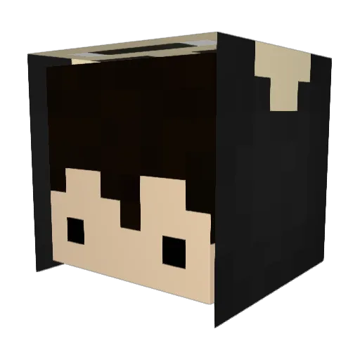 shiro1947 Minecraft avatar head, 3D render