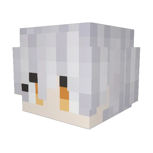 shiroe0614 Minecraft avatar head, 3D render