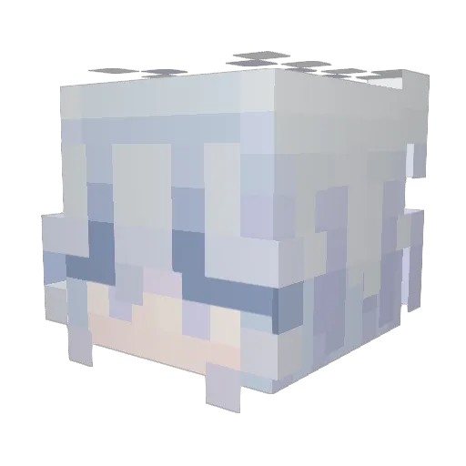 shiroi5050 Minecraft avatar head, 3D render