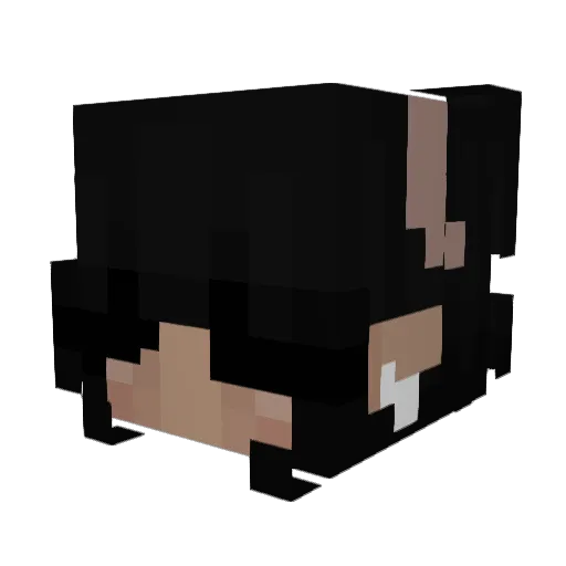 shiroi_sora Minecraft avatar head, 3D render